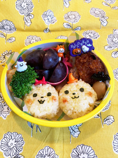 幼稚園年少 ハロウィン ピカチュウお弁当-レシピのメイン写真
