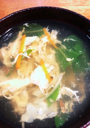 空芯菜と生姜のスープ-レシピのメイン写真