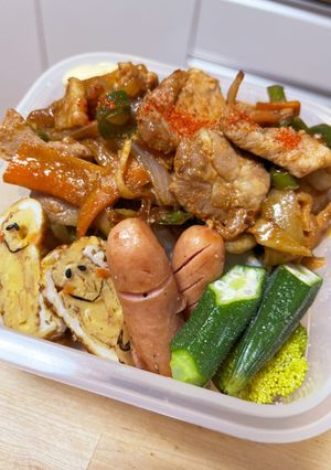簡単！金山寺味噌漬け焼き丼☆お弁当-レシピのメイン写真