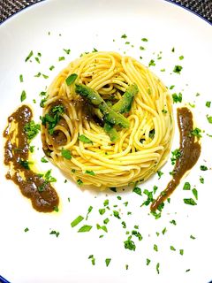 ゴーヤパスタ アンチョビソース-レシピのメイン写真