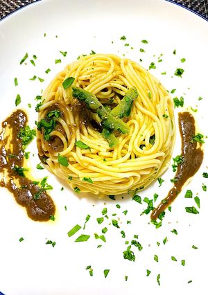 ゴーヤパスタ　アンチョビソース-レシピのメイン写真