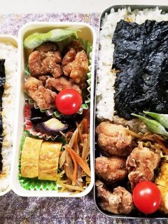 のり唐弁当(10.3)-レシピのメイン写真