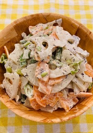 レンコンのゆかりマヨ和え-レシピのメイン写真