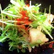 超簡単☆豆苗入り鶏皮ポン酢♪