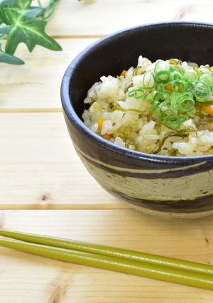 めかぶと生姜の炊き込みご飯-レシピのメイン写真