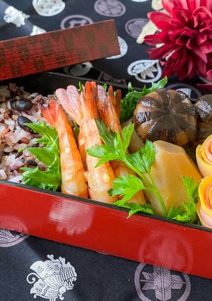 57℃,90℃ ガーリックシュリンプ弁当-レシピのメイン写真