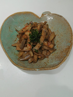 あけびの味噌炒め-レシピのメイン写真