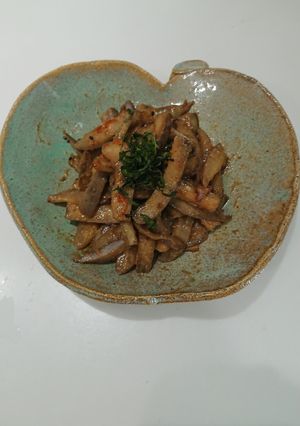 あけびの味噌炒め-レシピのメイン写真
