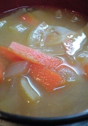 懐かしの給食ふう！ほかほか食べるお味噌汁-レシピのメイン写真