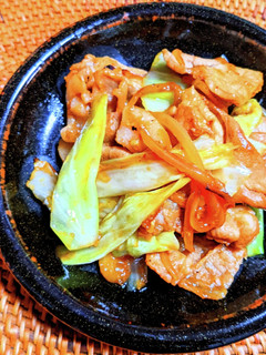 豚肉とキャベツのニンニク味噌炒め-レシピのメイン写真