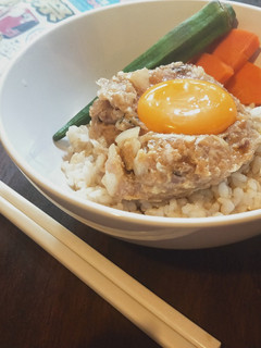 秋鯵でラクしてなめろう丼〜ブンチョパ-レシピのメイン写真