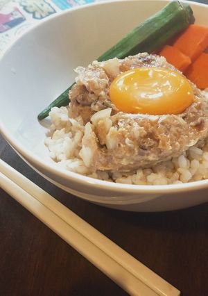 秋鯵でラクしてなめろう丼〜ブンチョパ-レシピのメイン写真