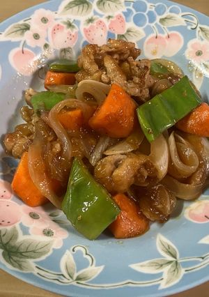 サボテン黒酢酢豚-レシピのメイン写真