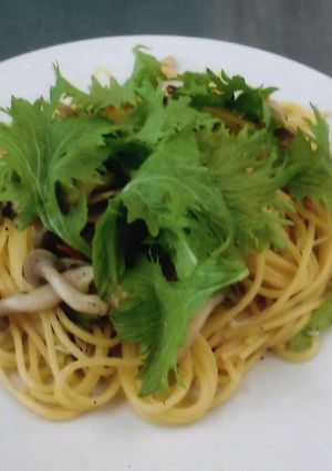 愛彩菜ときのこペペロンチーノ（山田学区）-レシピのメイン写真
