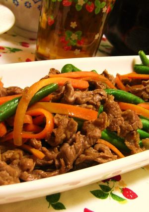 牛肉と人参の炒め物-レシピのメイン写真