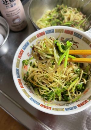 パクチーまぜそば-レシピのメイン写真