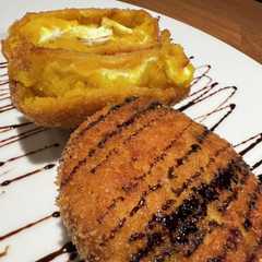 รูปของ かぼちゃとクリームチーズのコロッケ