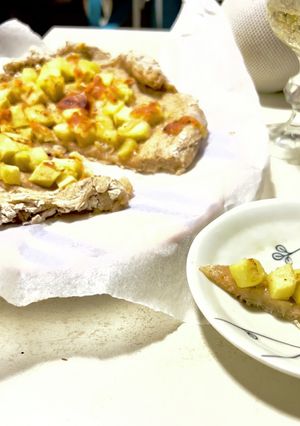 簡単！全粒粉アップルシナモンピザ♪-レシピのメイン写真