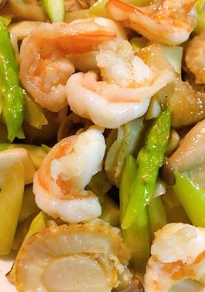 海老とホタテのコンソメバター炒め-レシピのメイン写真
