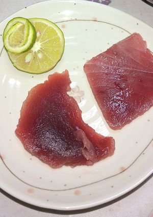 自動販売機でお刺身買い、スダチで旨い-レシピのメイン写真