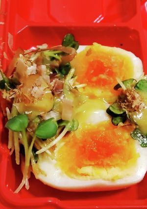 “ゆで玉子･貝割れ大根おかか酢味噌和え”-レシピのメイン写真