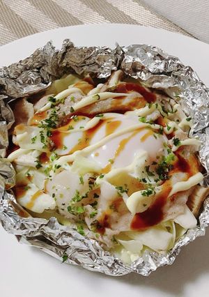 豚バラとキャベツのホイル焼き-レシピのメイン写真