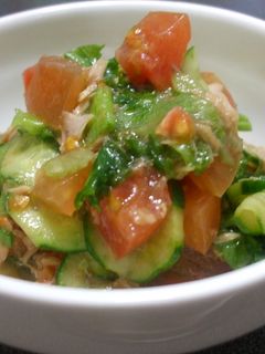 野菜とツナのさっぱりサラダ-レシピのメイン写真