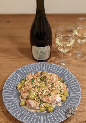 鶏肉とグリーンオリーブのワイン煮-レシピのメイン写真