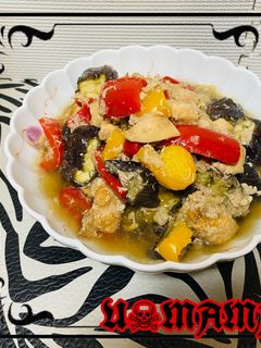 鳥と彩野菜の梨みぞれ-レシピのメイン写真
