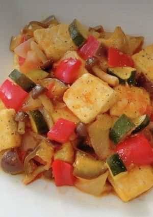 揚げだし豆腐と野菜のラタトゥイユ-レシピのメイン写真