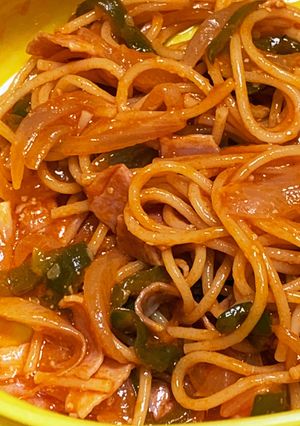 レンジでナポリタン-レシピのメイン写真