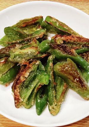 材料3つ!ピーマンのカリカリ焼き-レシピのメイン写真