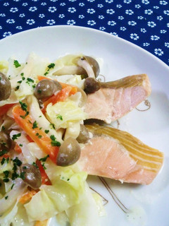 簡単魚料理☆鮭と野菜のマヨネーズソース-レシピのメイン写真