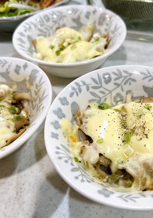 あと1品に！チンするだけの舞茸チーズ蒸し-レシピのメイン写真
