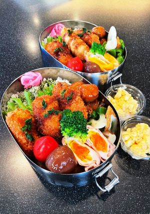 高校生弁当　10月4 牡蠣フライ弁当-レシピのメイン写真