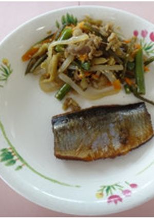 【学校給食】茎わかめ入りきんぴら-レシピのメイン写真