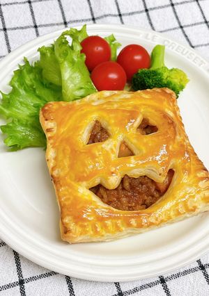 ハロウィン☆かぼちゃミートパイ-レシピのメイン写真