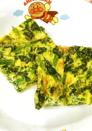 ほうれん草とチーズオムレツ-レシピのメイン写真