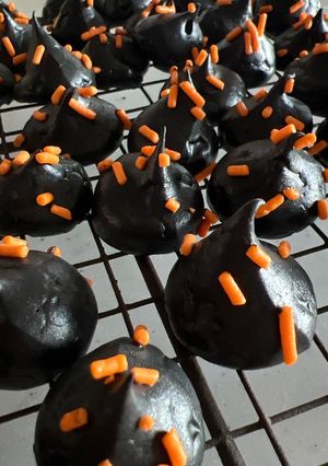 ハロウィンカラーのメレンゲクッキー(覚え-レシピのメイン写真
