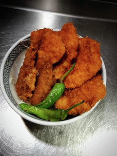 レバーフライ&チキンカツのソース丼!-レシピのメイン写真