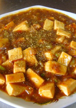 挽肉不使用の麻婆豆腐(風)豆腐とネギだけ-レシピのメイン写真