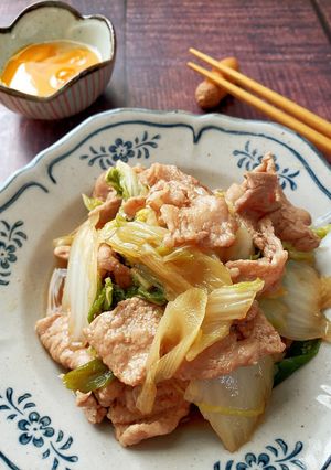 豚こまde節約!豚こますき焼き風-レシピのメイン写真