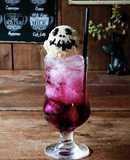 ハロウィン★ガイコツクリームソーダ