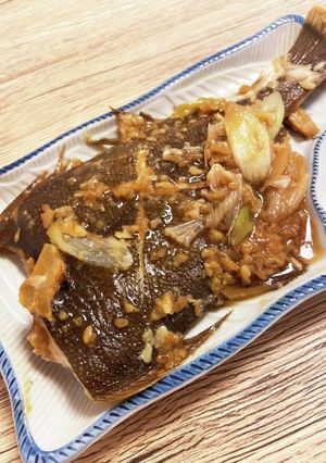 醤油麹でカレイの煮付け-レシピのメイン写真