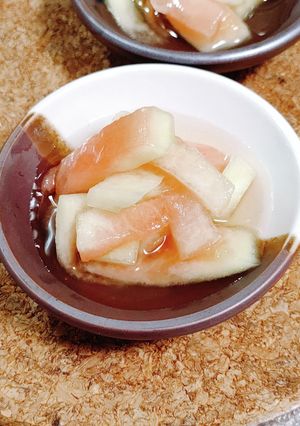 すいかを食べた後に☆すいかの皮の甘酢漬け-レシピのメイン写真