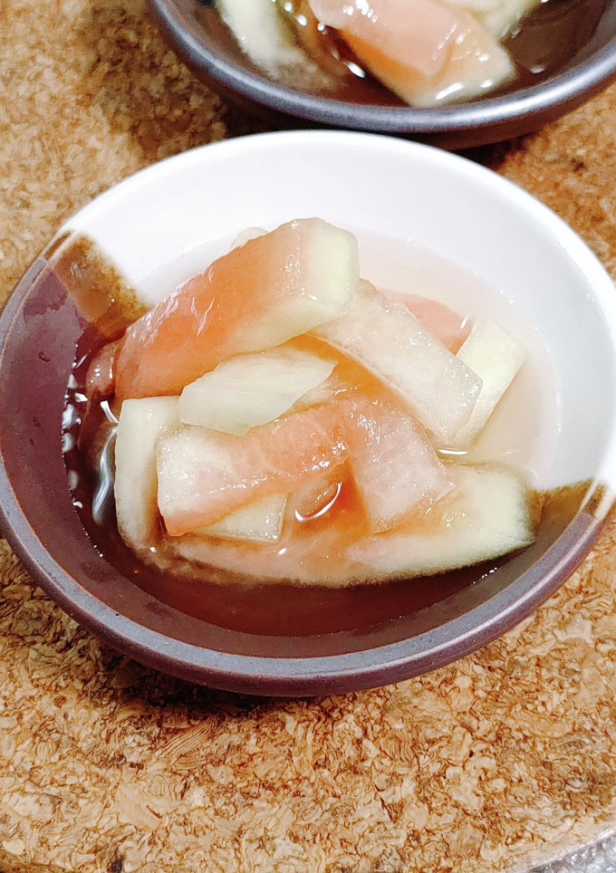 すいかを食べた後に☆すいかの皮の甘酢漬け-レシピのメイン写真