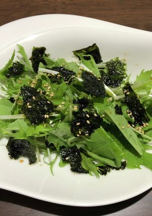 5分で水菜の【チョレギサラダ】-レシピのメイン写真