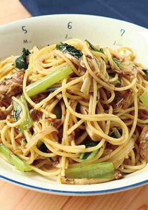 さば缶としめじの和風パスタ-レシピのメイン写真