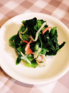 ほうれん草とかにかまのサラダ-レシピのメイン写真