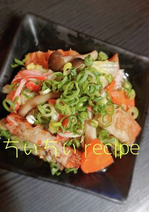 トップ10♡‪レンチン白菜と平天の煮浸し-レシピのメイン写真
